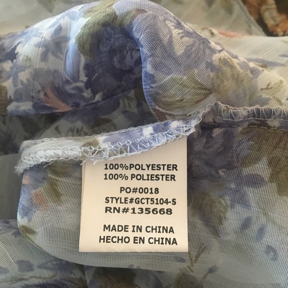 Tee bell sheer floral tank top - Picture 6 of 7